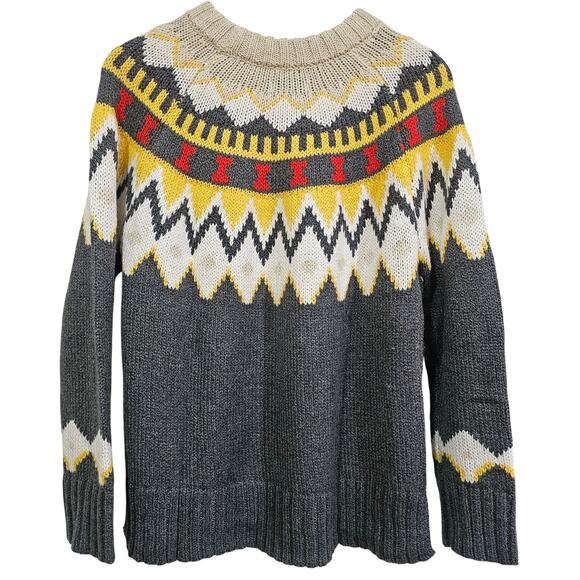 American Eagle Fair Isle Sweater Size Small | Nordic Knit Pullover - Picture 2 of 6